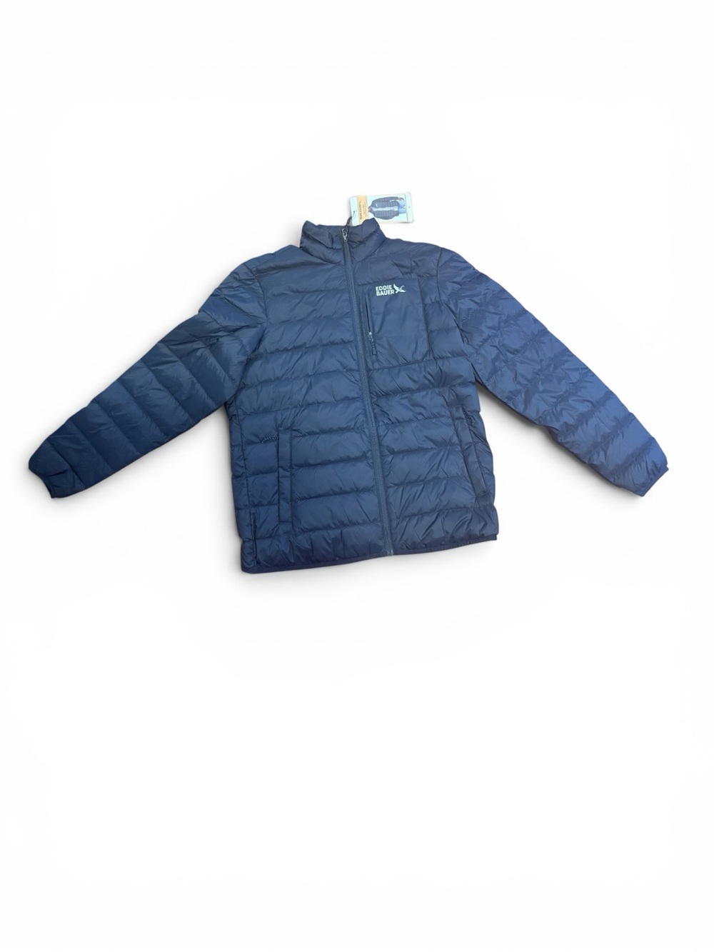 Eddie Bauer Men's Dark Blue Quilted Packable Puffer Jacket Small